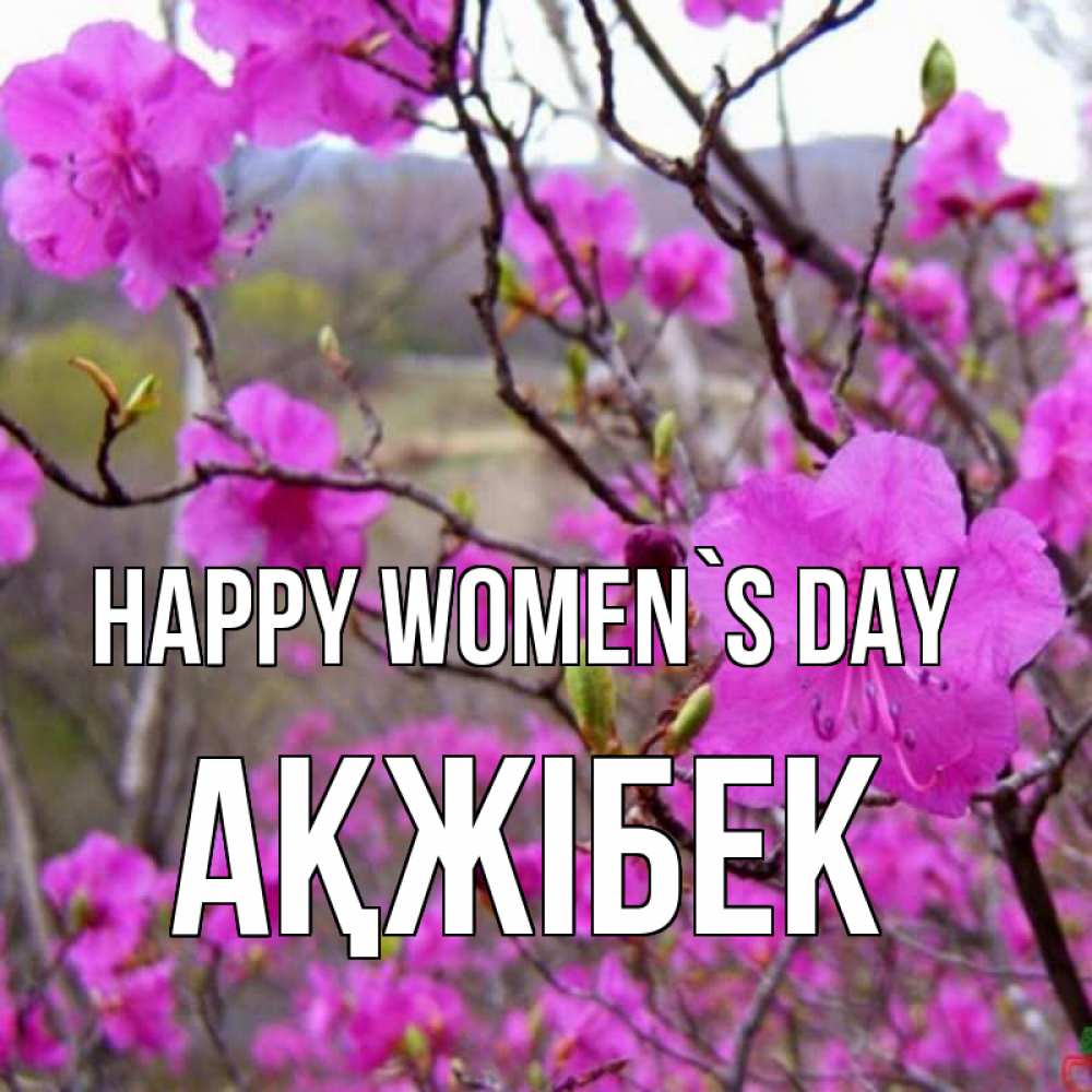 Greetings card с именем, АҚЖІБЕК happy women`s day международный женский день Greetings with text for free download 